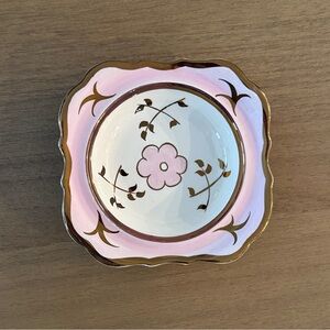 Vintage Lancaster & Sons Pink Floral Trinket Dish – English Ware